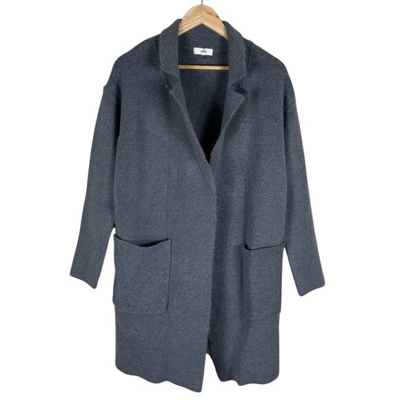 Entro Cardigan Womens S Gray Open Front Chore Minimalist Lagenlook Neutral - Picture 2 of 4